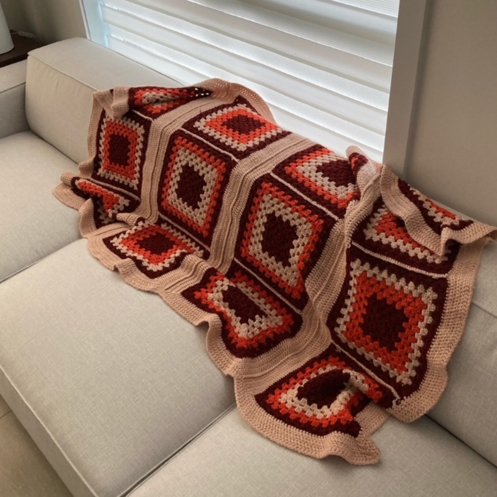 SOLD Crochet granny blanket